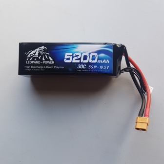 Leopard Lipo 18.5v 5200/30c 5s (Sold Out)